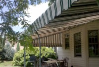 Residential stationary patio awning 5a.