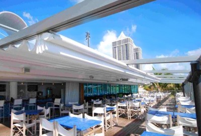 Commercial waterproof retractable roof deck awning 5.